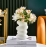 Plastic Spiral Vase Nordic Creative Flower Arrangement Container Decoration Dry and Wet Flower Vase Imitation Glaze and Porcelain Flower Pot