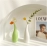 Ceramic vase transformed from kiln, simple and fashionable home decoration vase, living room dining table and countertop vase, small flower vase