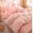 Seasonal Thick Warm Mink Velvet Long Plush 4-piece Set Solid Color Crystal Velvet PV Velvet South Korean Velvet Tie Dyeing 4-piece Set